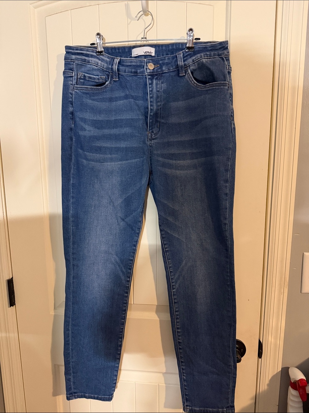 VERVET Mid-Rise Blue Skinny Jeans